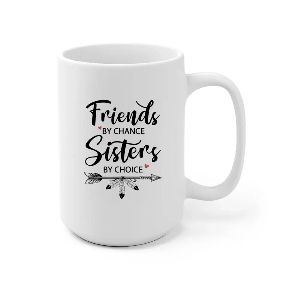 Sisters with Drinks Personalized Mug - Name, skin, hair, quote can be customized - Giftymize™️