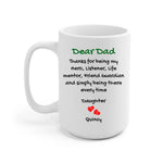 Father In My Heart Personalized Mug - Text can be customized - Giftymize™️