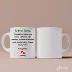 Father In My Heart Personalized Mug - Text can be customized - Giftymize™️