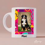 Dog Color Frame Upload Photo Personalized Mug - Photo, quote, name can be customized - Giftymize™️