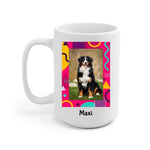 Dog Color Frame Upload Photo Personalized Mug - Photo, quote, name can be customized - Giftymize™️