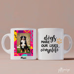 Dog Color Frame Upload Photo Personalized Mug - Photo, quote, name can be customized - Giftymize™️