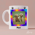 Dog Gradient Frame Upload Photo Personalized Mug - Photo, quote, name can be customized - Giftymize™️
