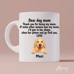 Funny Dog Mom Personalized Mug - Name, dog, quote can be customized - Giftymize™️