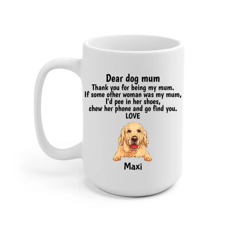 Funny Dog Mom Personalized Mug - Name, dog, quote can be customized - Giftymize™️