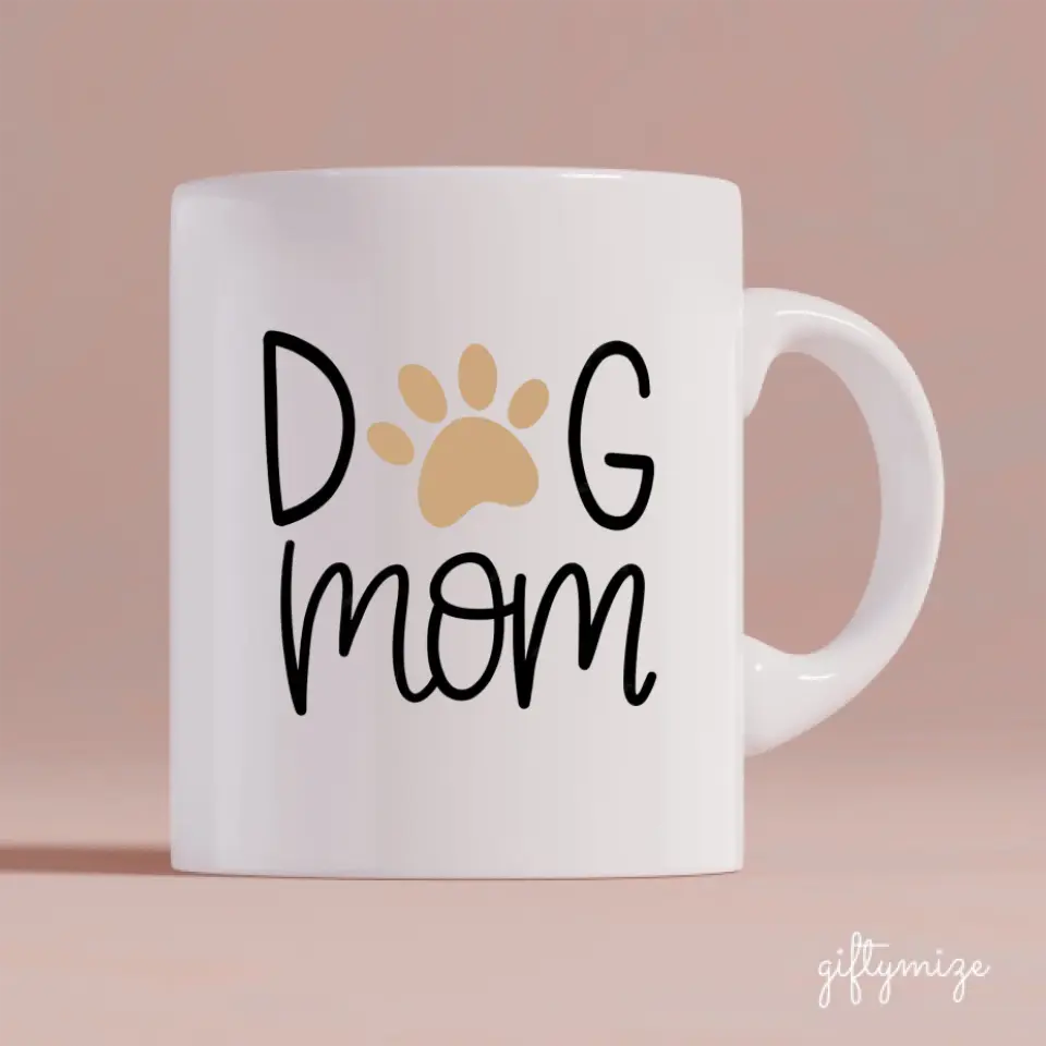 Chatting With Dog Mom Personalized Mug - Name, skin, hair, dog, background, quote can be customized - Giftymize™️