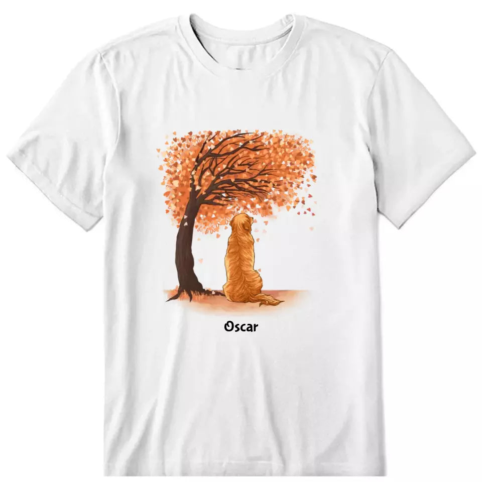 Dog Watching The Scenery Personalized T-Shirt - Dog, name, background can be customized - Giftymize™️