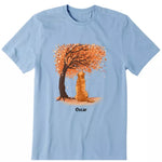 Dog Watching The Scenery Personalized T-Shirt - Dog, name, background can be customized - Giftymize™️