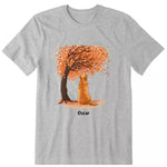 Dog Watching The Scenery Personalized T-Shirt - Dog, name, background can be customized - Giftymize™️