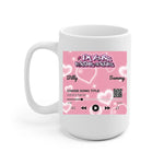 Couple Back To Y2K Personalized Mug - Background, text, song, song name, artist, song duration can be customized