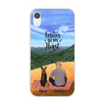 Chilling Man and Dogs Personalized Phone Case for iPhone - Name, Skin, Hair, Dog, Background, Quote can be customized - Giftymize™️