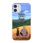 Chilling Man and Dogs Personalized Phone Case for iPhone - Name, Skin, Hair, Dog, Background, Quote can be customized - Giftymize™️