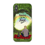 Chilling Man and Cats Personalized Phone Case for iPhone - Name, Skin, Hair, Cat, Background, Quote can be customized - Giftymize™️