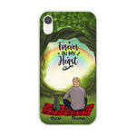 Chilling Man and Cats Personalized Phone Case for iPhone - Name, Skin, Hair, Cat, Background, Quote can be customized - Giftymize™️