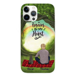Chilling Man and Cats Personalized Phone Case for iPhone - Name, Skin, Hair, Cat, Background, Quote can be customized - Giftymize™️