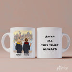 Harry Potter Inspired Best Friends Personalized Mug - Name, skin, hair, background, quote can be customized - Giftymize™️