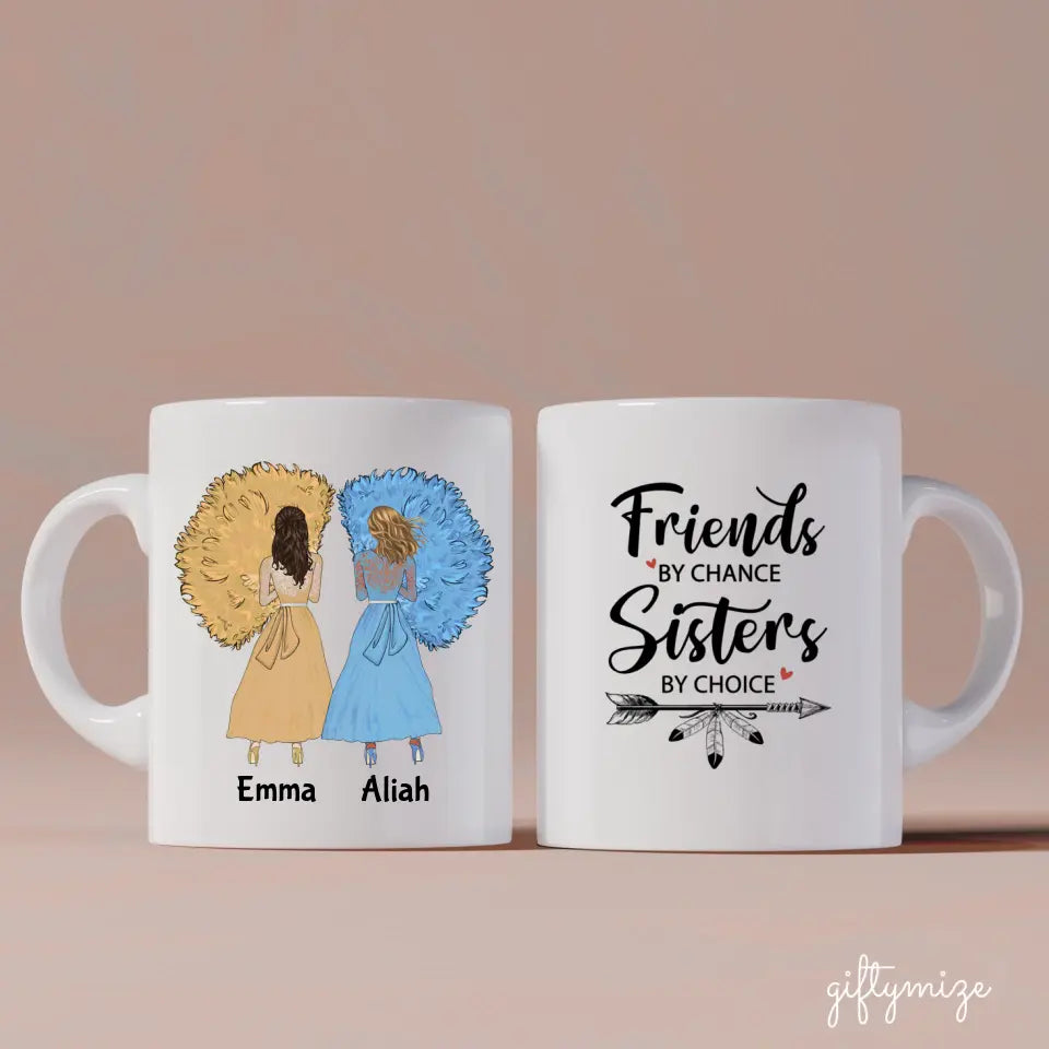 Girls in Dresses Personalized Mug - Name, skin, dress, hair, quote can be customized - Giftymize™️