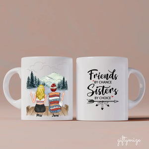 Hippie Friends Personalized Mug - Name, skin, clothes, accessories, quote, background can be changed - Giftymize™️