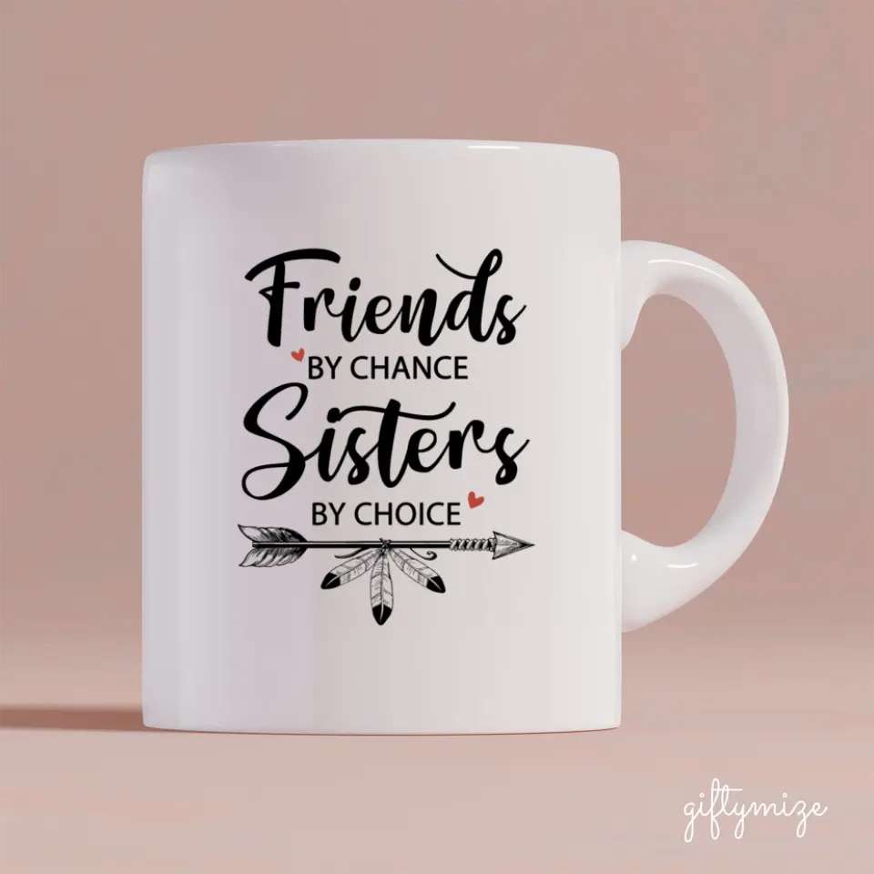 Hippie Friends Personalized Mug - Name, skin, clothes, accessories, quote, background can be changed - Giftymize™️