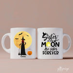 Halloween Personalized Mug Gift For Sisters Best Friends - Name, skin, hair, quote can be customized - Giftymize™️