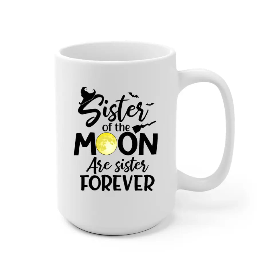Halloween Personalized Mug Gift For Sisters Best Friends - Name, skin, hair, quote can be customized - Giftymize™️
