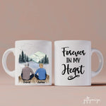 Father and Son Personalized Mug - Name, skin, hair, background can be customized - Giftymize™️