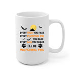 Halloween Dog and Pumpkin Personalized Mug - Name, dog, quote can be customized - Giftymize™️