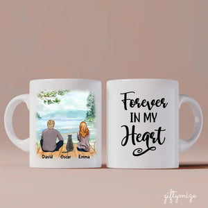 Cat Parent Personalized Mug - Name, skin, hair, cat, background, quote can be customized - Giftymize™️