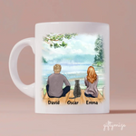 Cat Parent Personalized Mug - Name, skin, hair, cat, background, quote can be customized - Giftymize™️