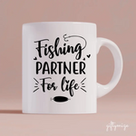 Fishing Woman and Cat Personalized Mug - Name, skin, hair, cat, background, quote can be customized - Giftymize™️