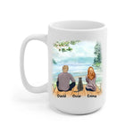 Cat Parent Personalized Mug - Name, skin, hair, cat, background, quote can be customized - Giftymize™️
