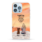 Girl and Dogs - Personalized Phone Case - Giftymize™️