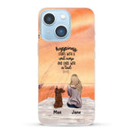Girl and Dogs - Personalized Phone Case - Giftymize™️
