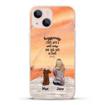 Girl and Dogs - Personalized Phone Case - Giftymize™️