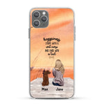 Girl and Dogs - Personalized Phone Case - Giftymize™️