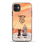 Girl and Dogs - Personalized Phone Case - Giftymize™️