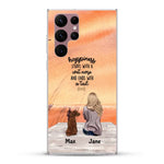 Girl and Dogs - Personalized Phone Case - Giftymize™️