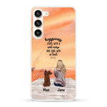 Girl and Dogs - Personalized Phone Case - Giftymize™️