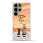 Girl and Dogs - Personalized Phone Case - Giftymize™️