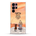 Girl and Dogs - Personalized Phone Case - Giftymize™️