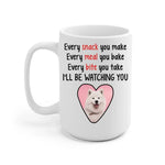 Every Paw You Take Photo Upload Personalized Mug - Photo, Quote can be customized