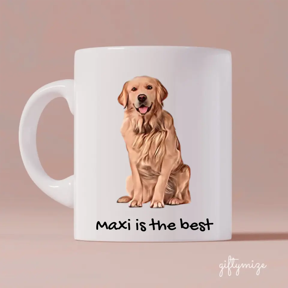 Beloved Dog Photo Upload Personalized Mug - photo, quote can be customized