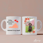 Miles Apart Relationship Photo Upload Personalized Mug - Text, photo, maps can be customized