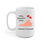 Miles Apart Relationship Photo Upload Personalized Mug - Text, photo, maps can be customized