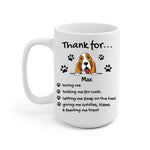 Grateful Dog Personalized Mug - Name, dog, quote can be customized - Giftymize™️