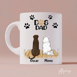 Adorable Dog Dad Personalized Mug - Name, dog, quote can be customized - Giftymize™️