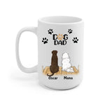 Adorable Dog Dad Personalized Mug - Name, dog, quote can be customized - Giftymize™️