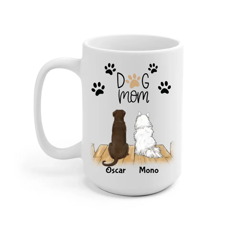 Adorable Dog Mom Personalized Mug - Name, dog, quote can be customized