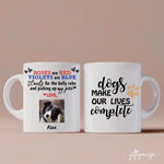 Rose Are Red Dog Quote Upload Photo Personalized Mug - Photo, quote, name can be customized