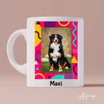 Dog Color Frame Upload Photo Personalized Mug - Photo, quote, name can be customized